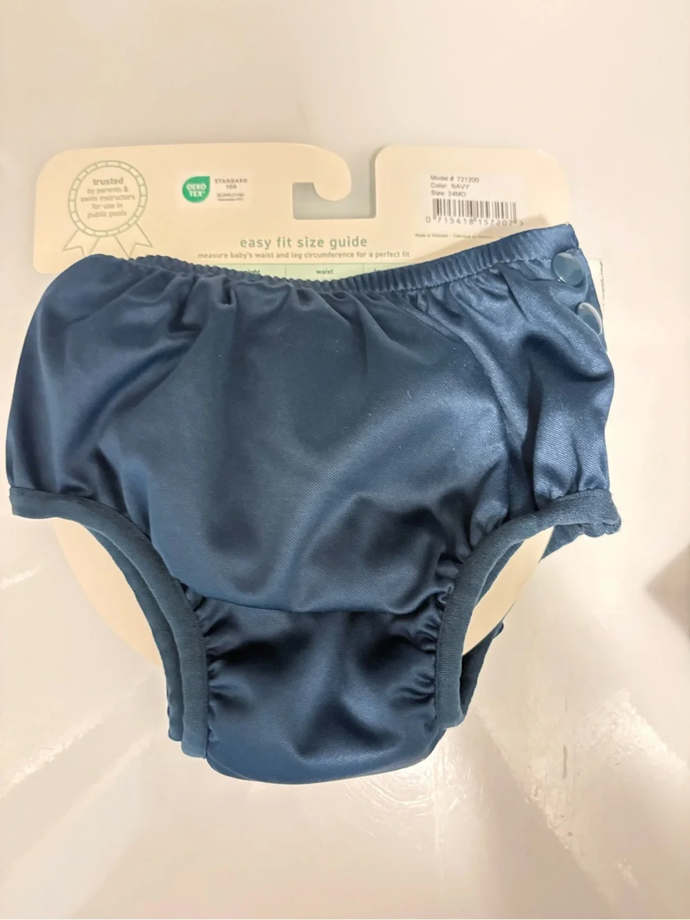 Green Sprouts: Reusable Snap Swim Diaper - Navy Blue